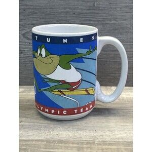 Warner Brothers USA Olympic Track Field Team Mug Looney Toons Daffy Duck 90s